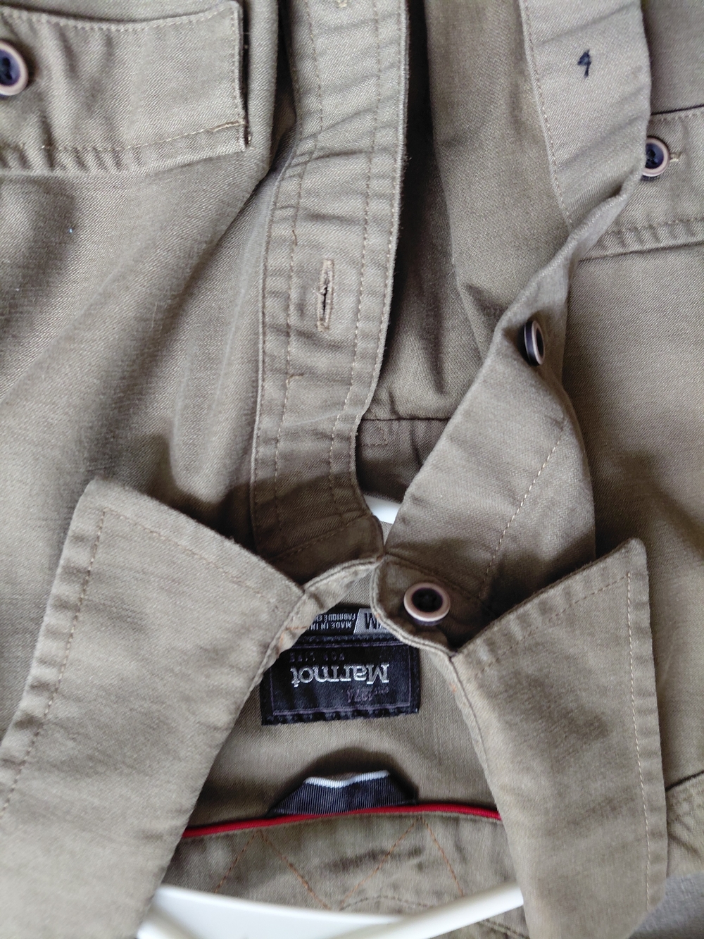 Marmot Olive Utility Button-Up Shirt